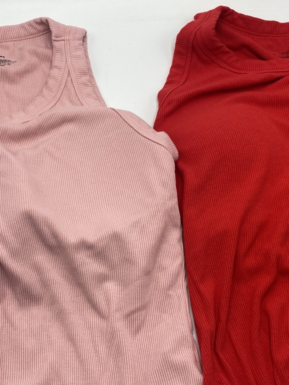 Chicme Tank Top Built In Bra Ribbed Fitted Stretch Casual Tik toc Lot Of 5 Med - Picture 2 of 4